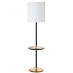Safavieh Janell 65 Inch H End Table Floor Lamp, LIT4529 - Black