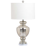 Safavieh Morocco Mercury 28 Inch H Glass Table Lamp, LITS4052 - Silver/Ivory