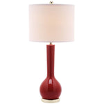 Safavieh Mae 30.5 Inch H Long Neck Ceramic Table Lamp , LITS4091 - Red