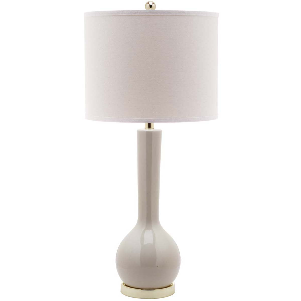 Safavieh Mae 30.5 Inch H Long Neck Ceramic Table Lamp , LITS4091 - Light Grey