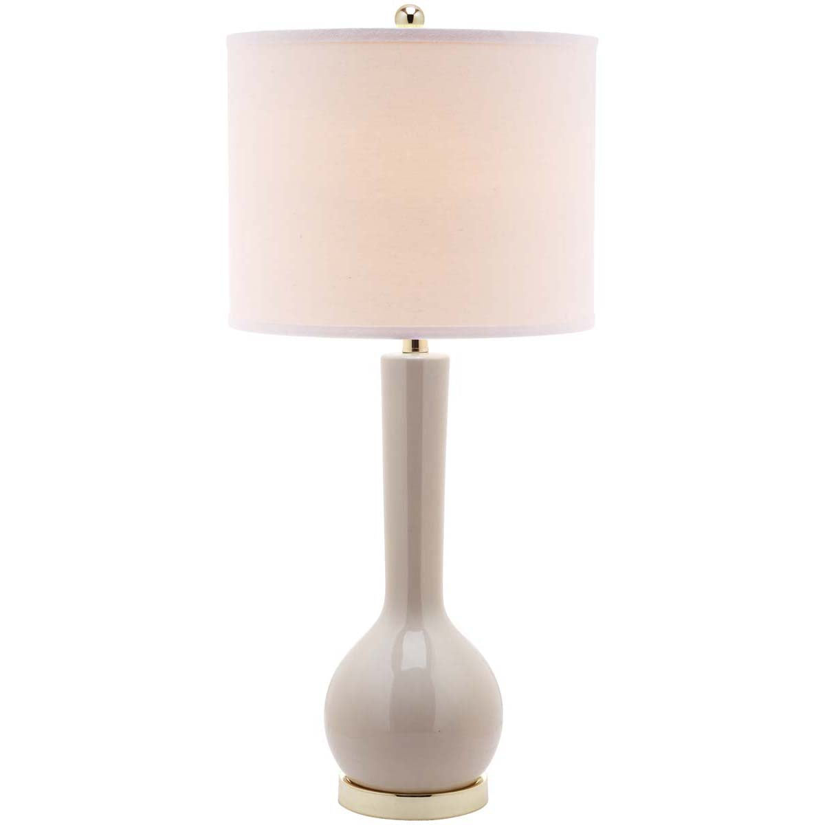 Safavieh Mae 30.5 Inch H Long Neck Ceramic Table Lamp , LITS4091 - Light Grey