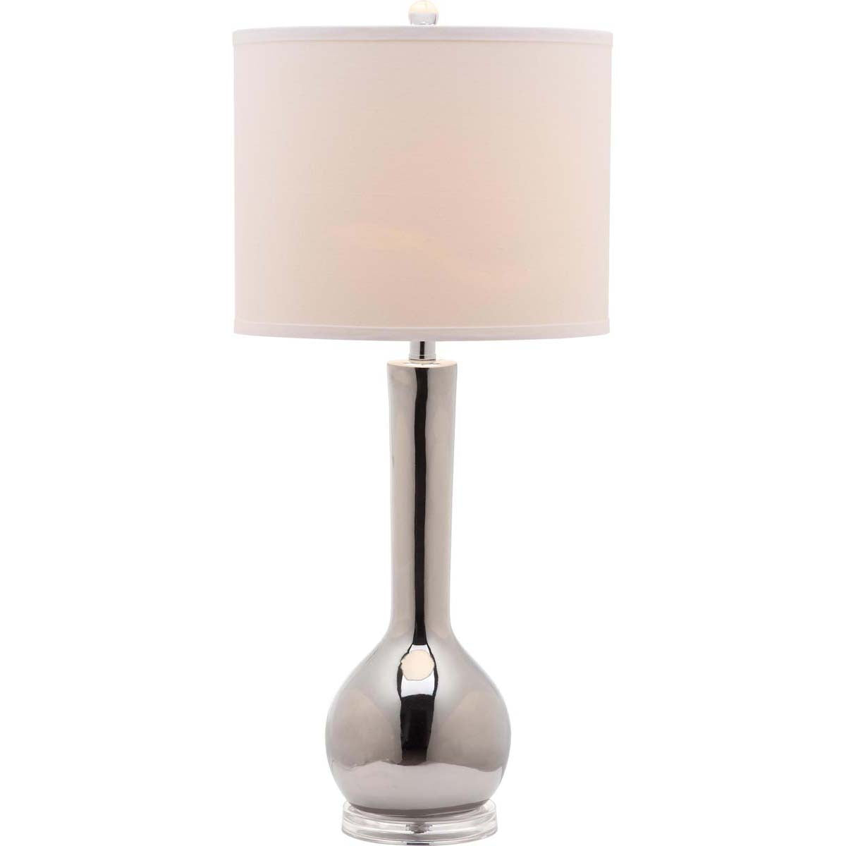 Safavieh Mae 30.5 Inch H Long Neck Ceramic Table Lamp , LITS4091 - Silver