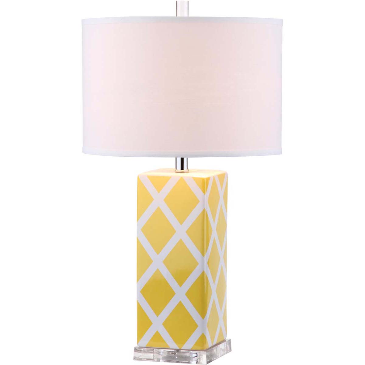 Safavieh Garden 27 Inch H Lattice Table Lamp , LITS4134 - Yellow