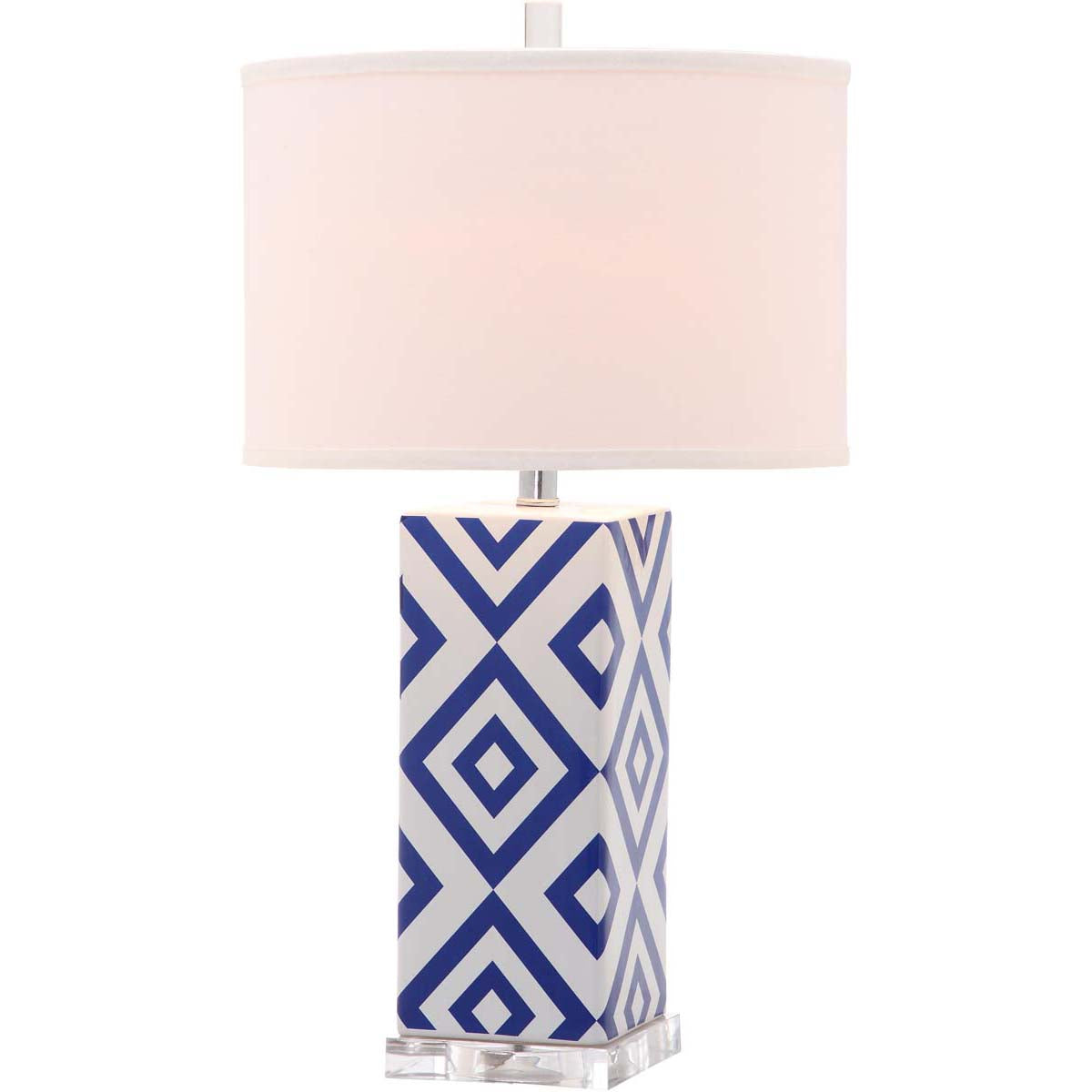 Safavieh Diamonds 27 Inch H Table Lamp , LITS4135 - Navy