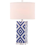 Safavieh Diamonds 27 Inch H Table Lamp , LITS4135 - Navy