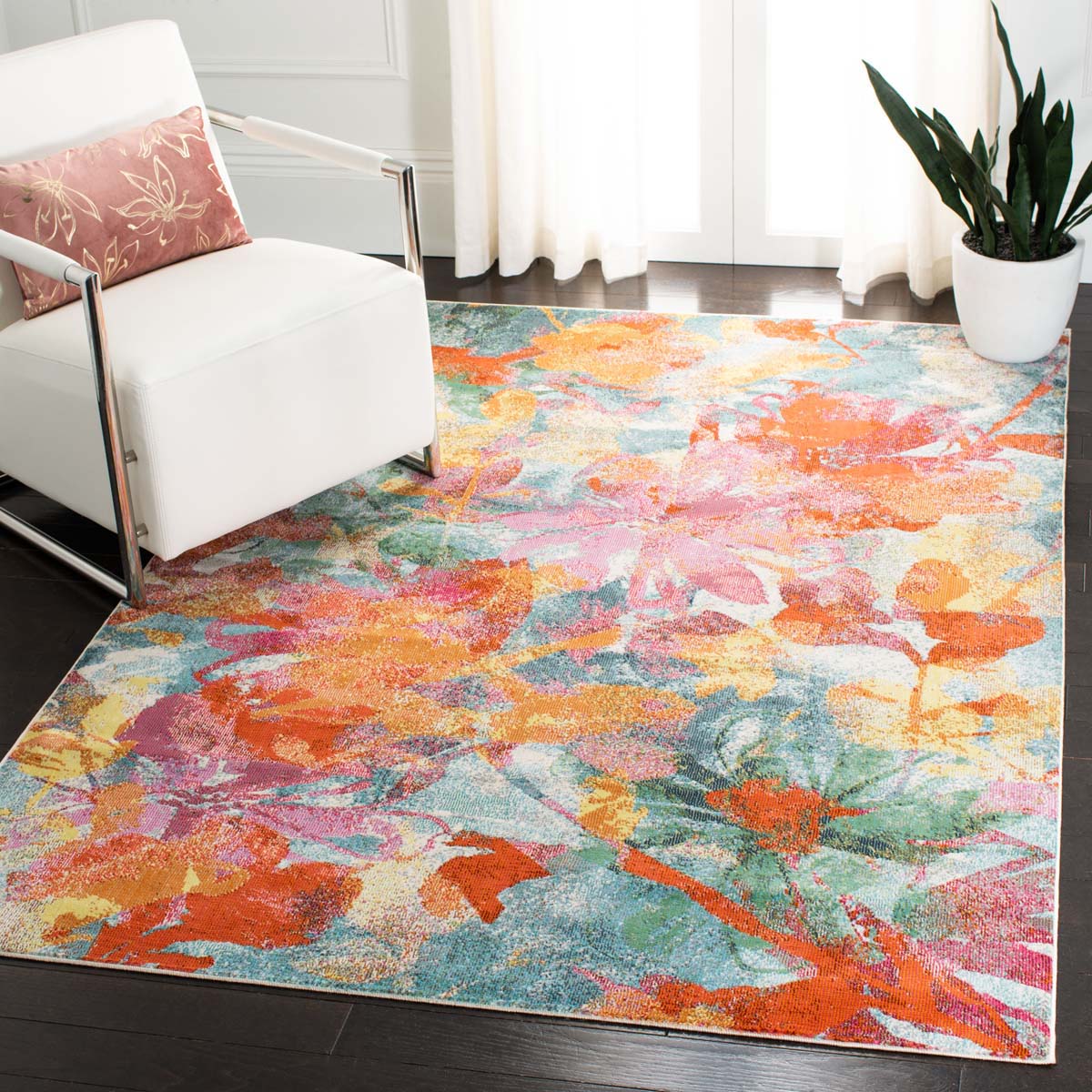 Safavieh Lillian 300 359 Rug, LLN359 - Blue / Orange