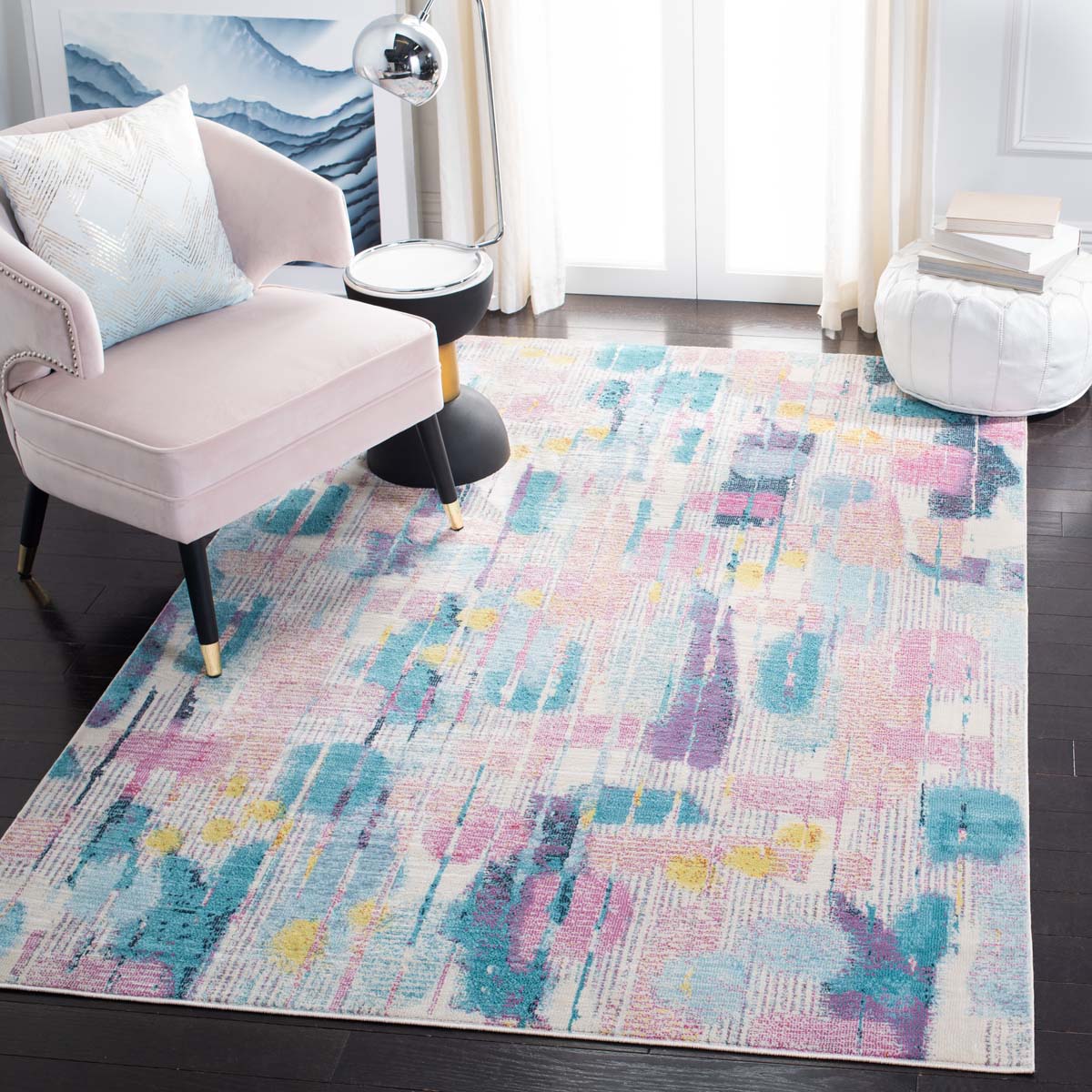 Safavieh Lillian 300 375 Rug, LLN375 - Pink / Turquoise