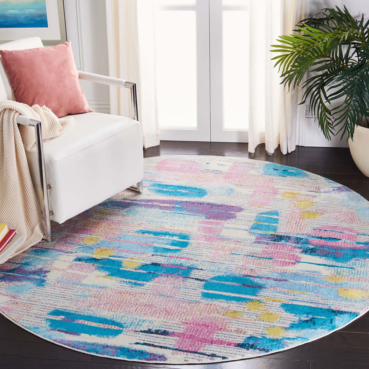 Safavieh Lillian 300 375 Rug, LLN375 - Pink / Turquoise