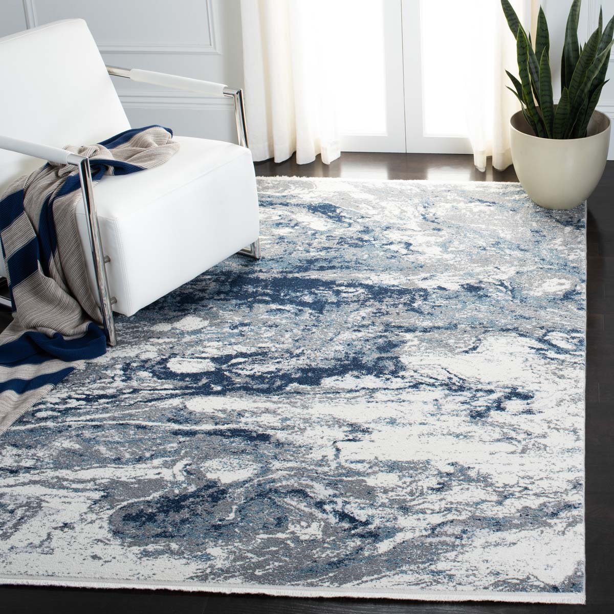 Safavieh Lilypond 800 883 Rug, LLP883 - Grey / Blue