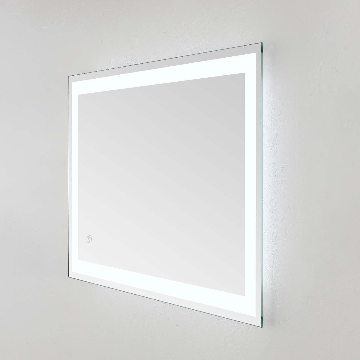 Safavieh Hyatt 24 LED Mirror, Silver / White - Silver / White