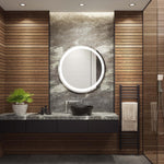 Safavieh Caspar 30 LED Mirror, Silver / White - Silver / White