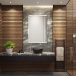 Safavieh Houston 24 LED Mirror, Silver / White - Silver / White