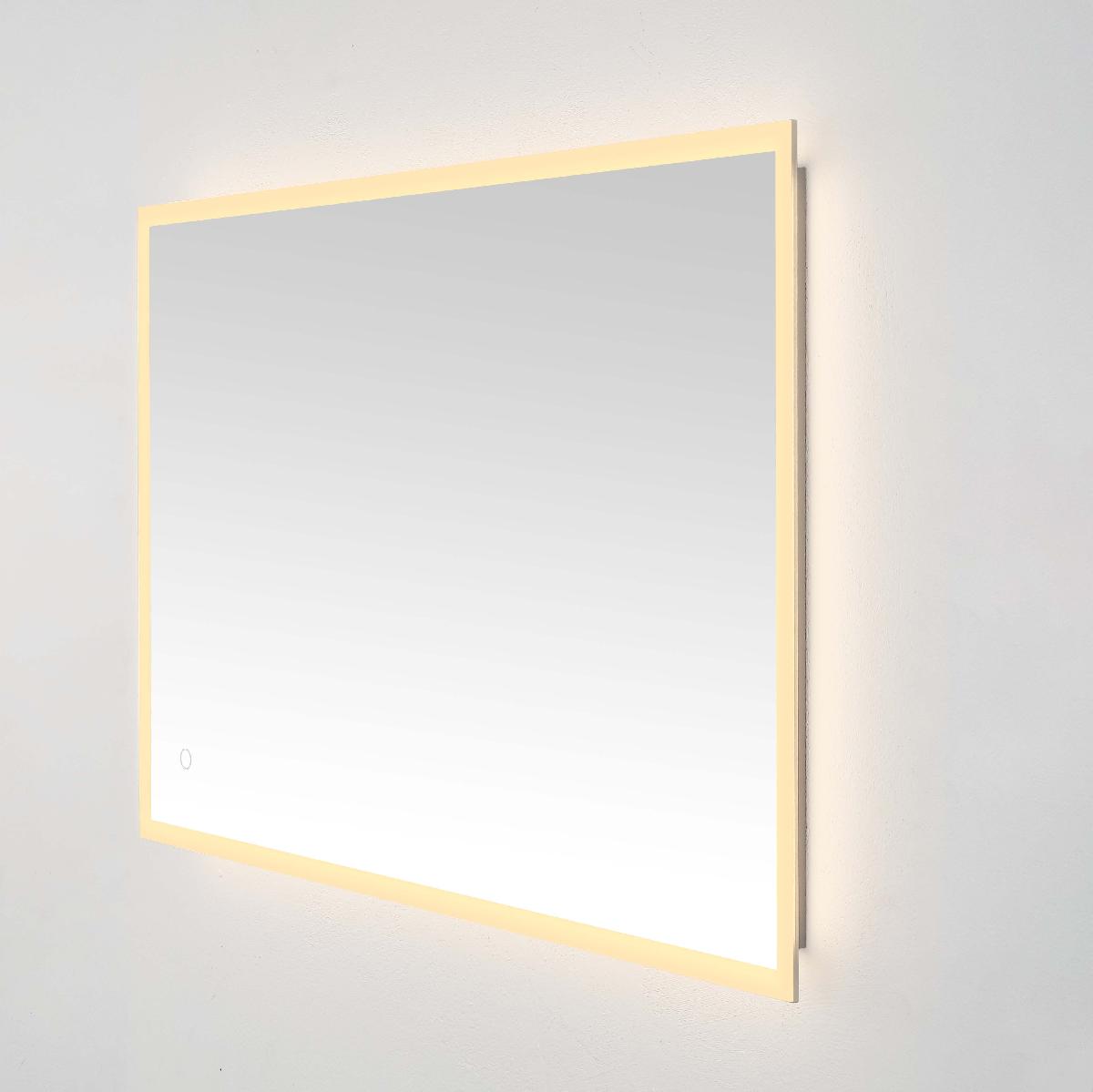 Safavieh Houston 24 LED Mirror, Silver / White - Silver / White