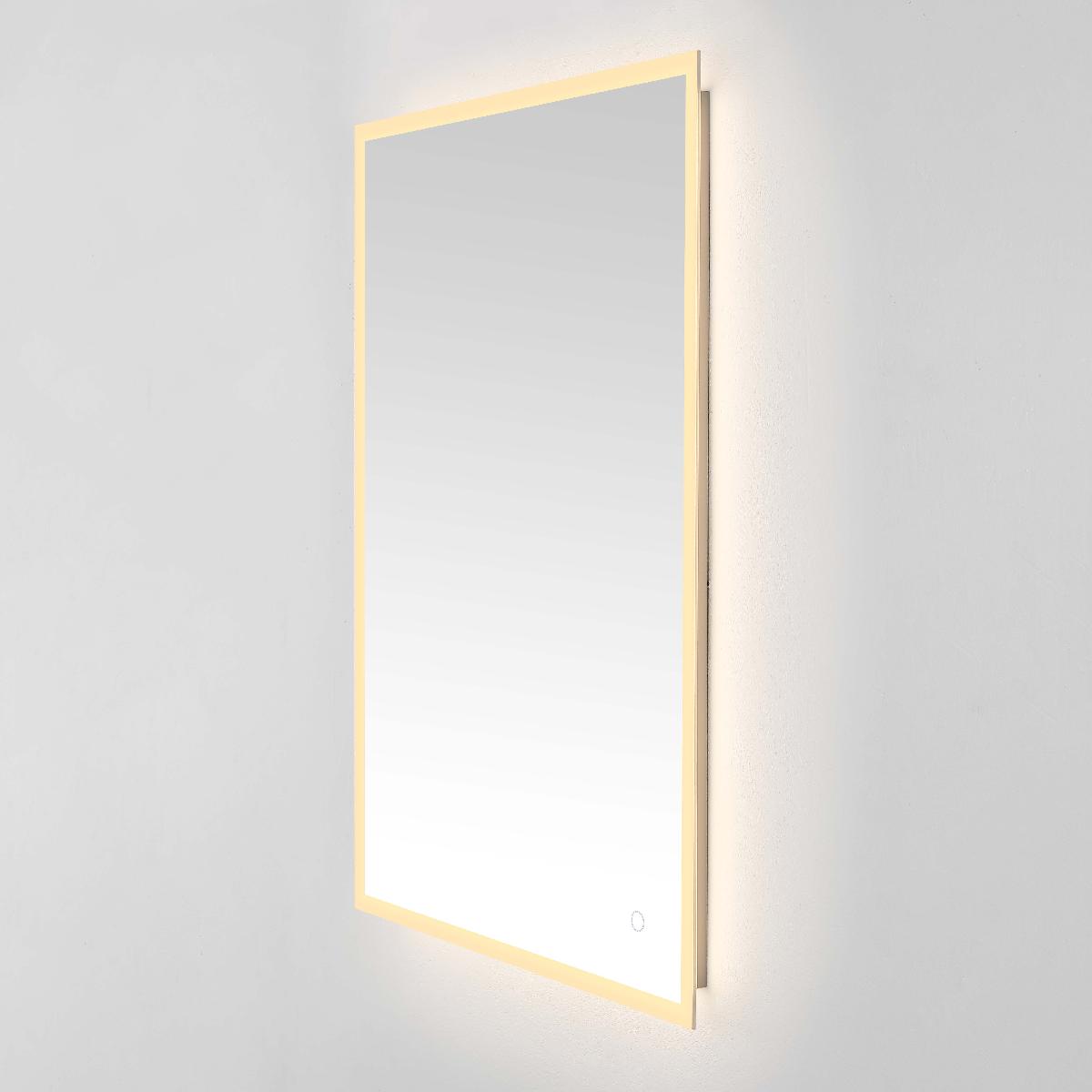 Safavieh Houston 24 LED Mirror, Silver / White - Silver / White