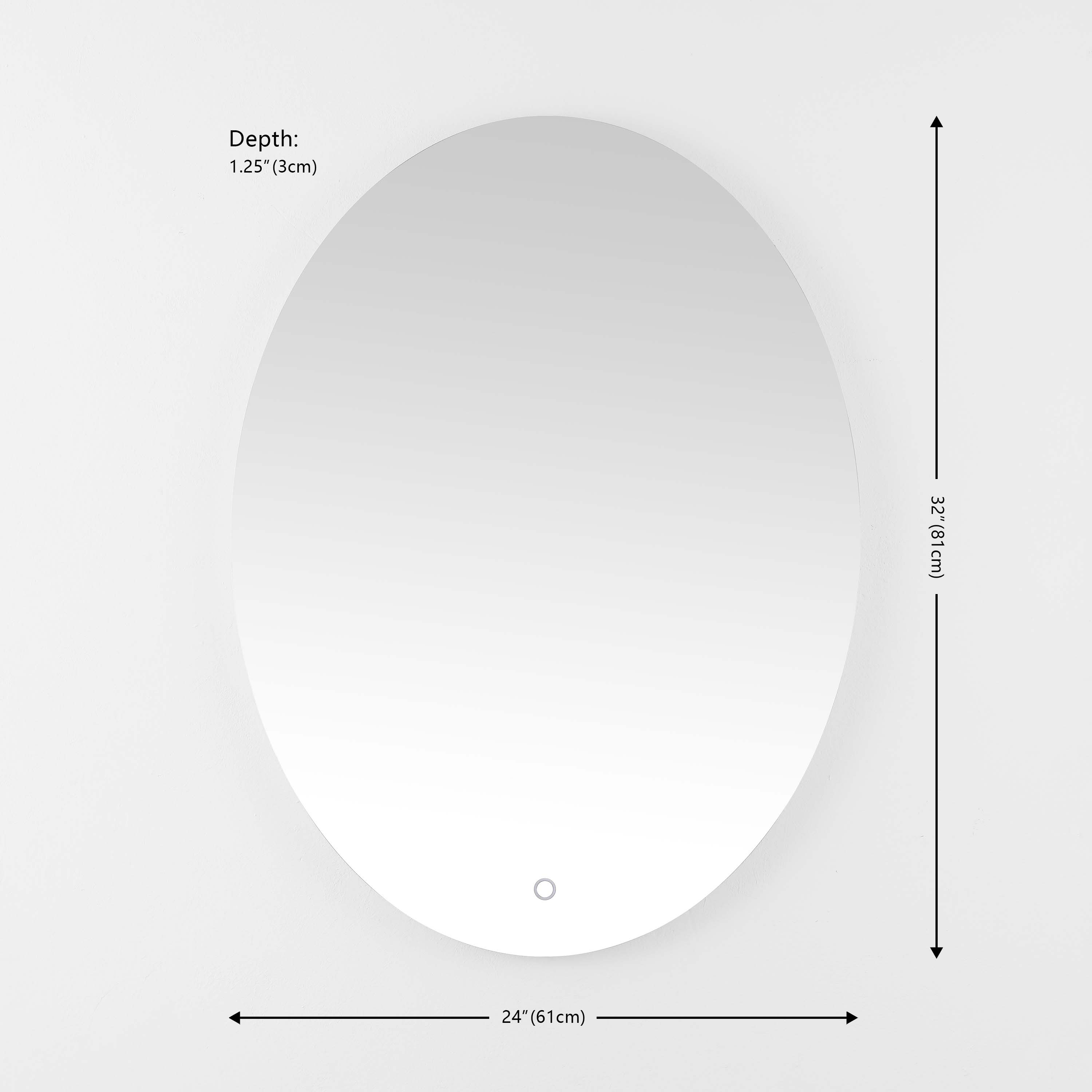 Safavieh Nolan 24 LED Mirror, White - White