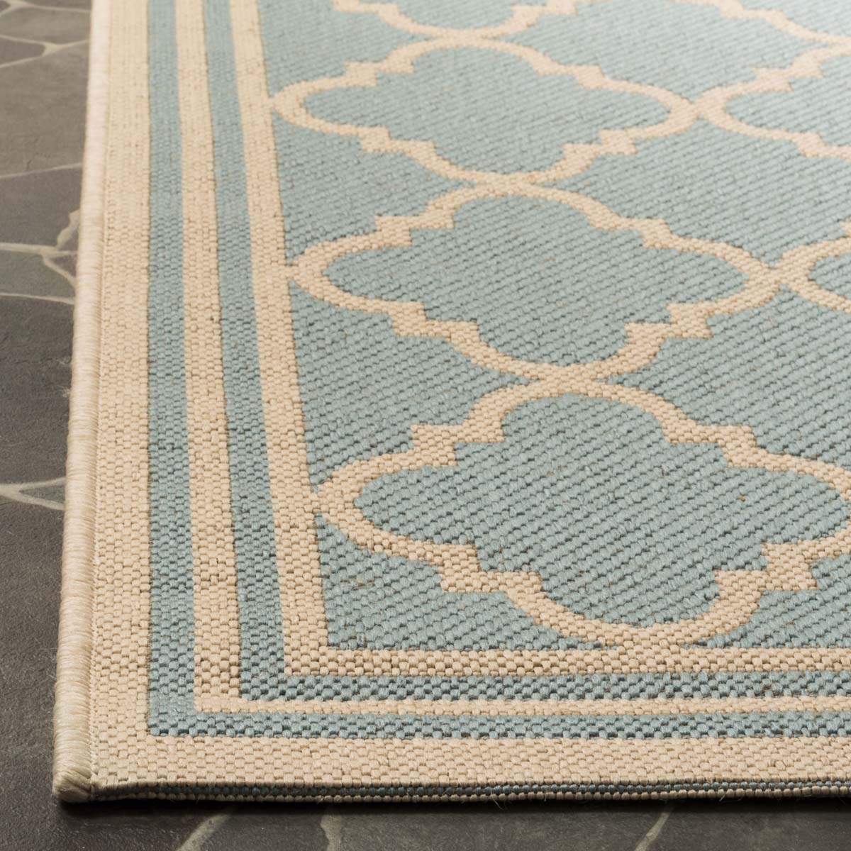 Safavieh Linden 100 121 Rug, LND121 - Aqua / Cream