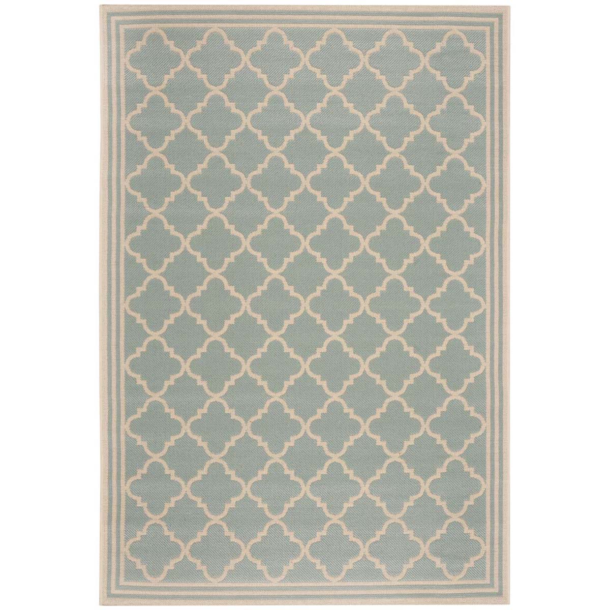 Safavieh Linden 100 121 Rug, LND121 - Aqua / Cream