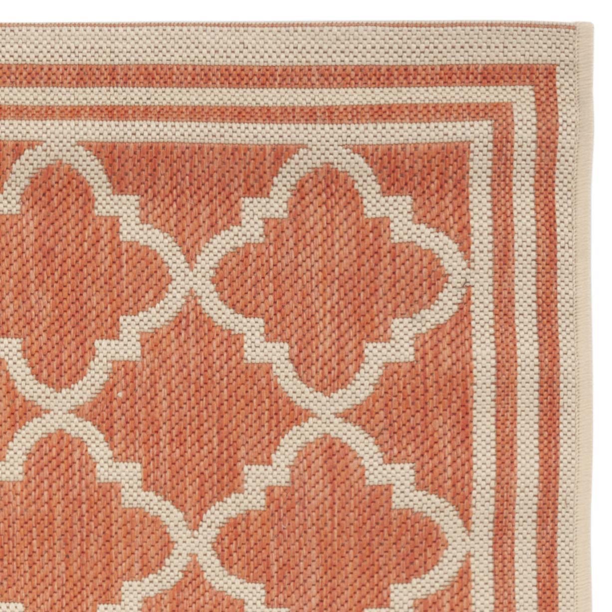 Safavieh Linden 121 Rug, LND121 - Rust / Creme