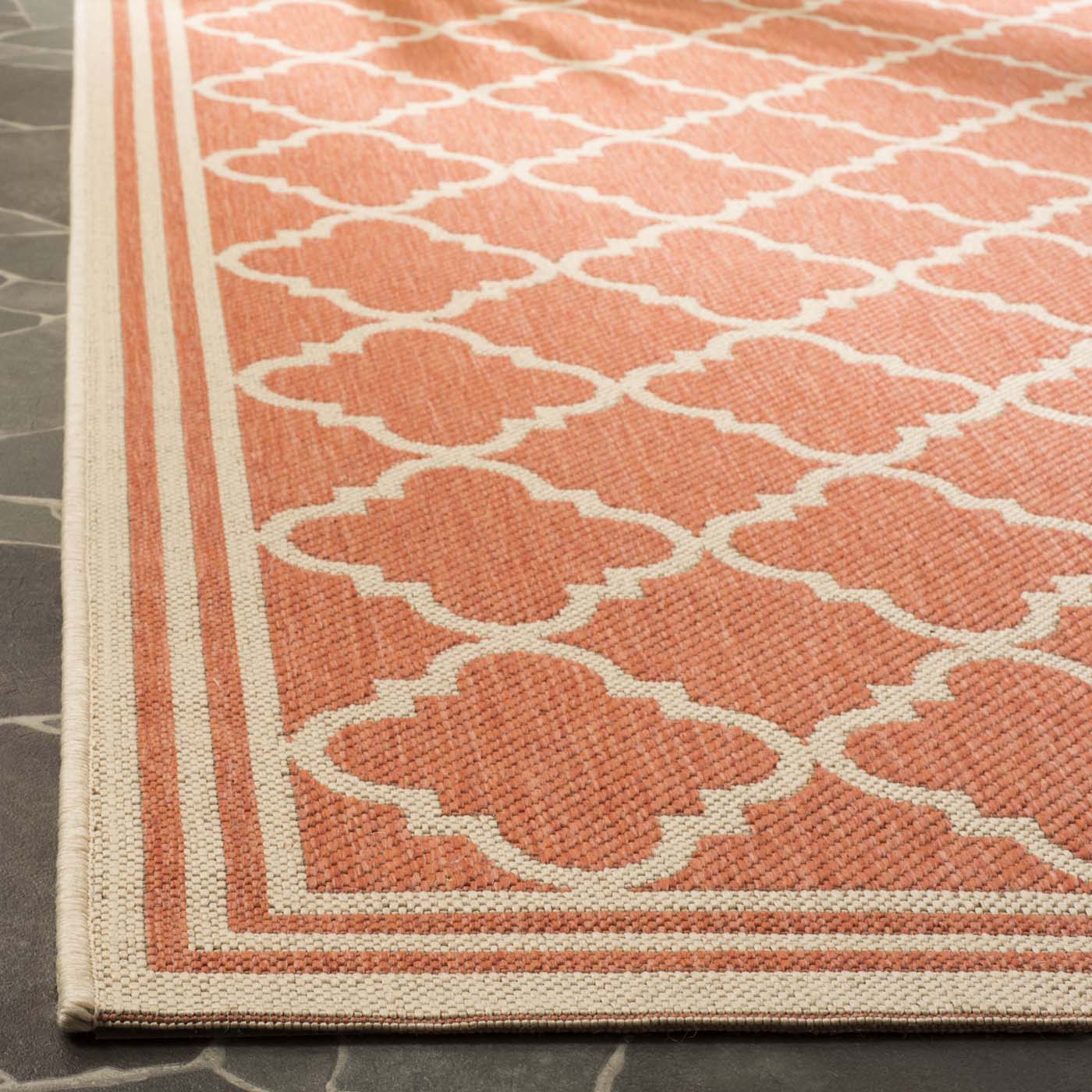 Safavieh Linden 121 Rug, LND121 - Rust / Creme