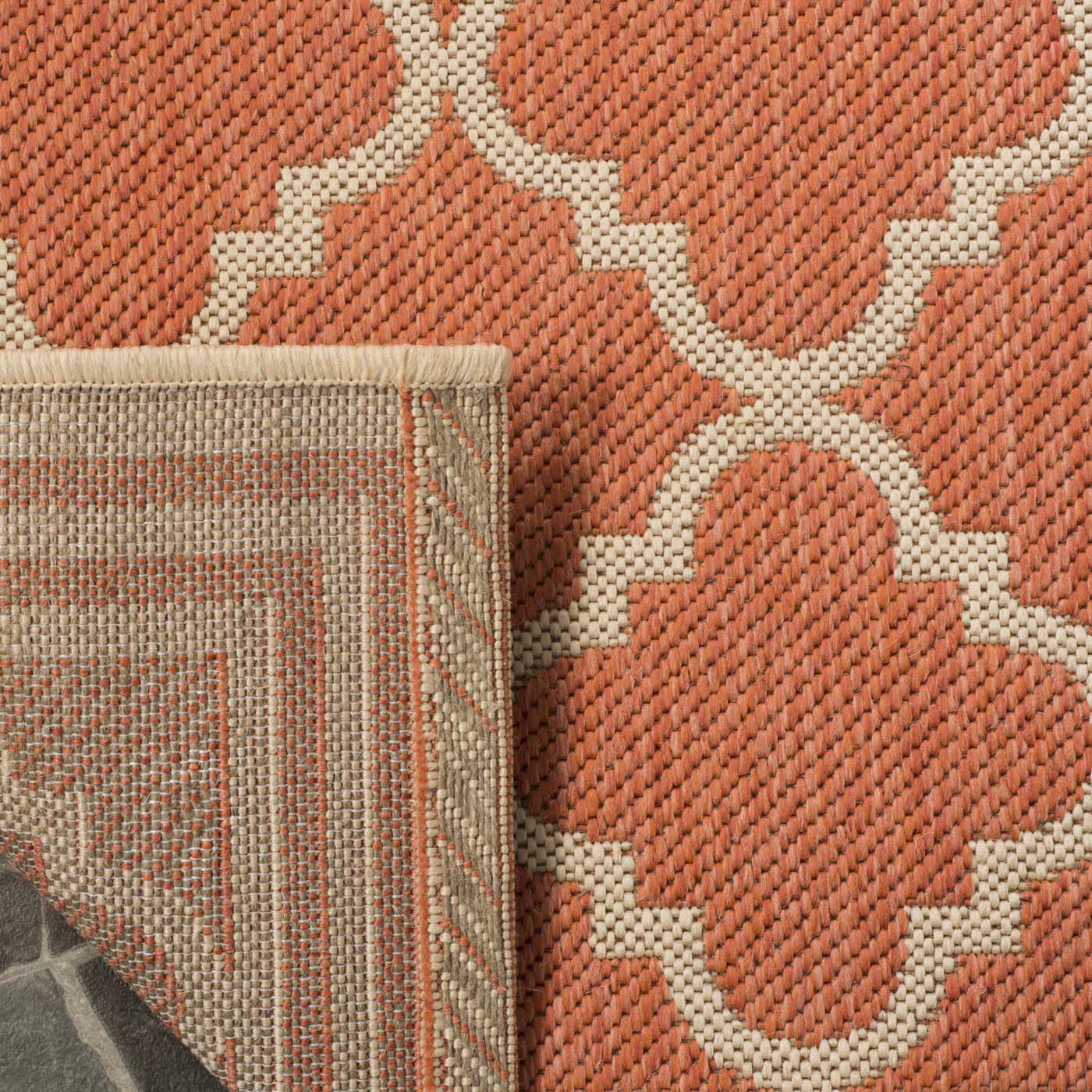 Safavieh Linden 121 Rug, LND121 - Rust / Creme