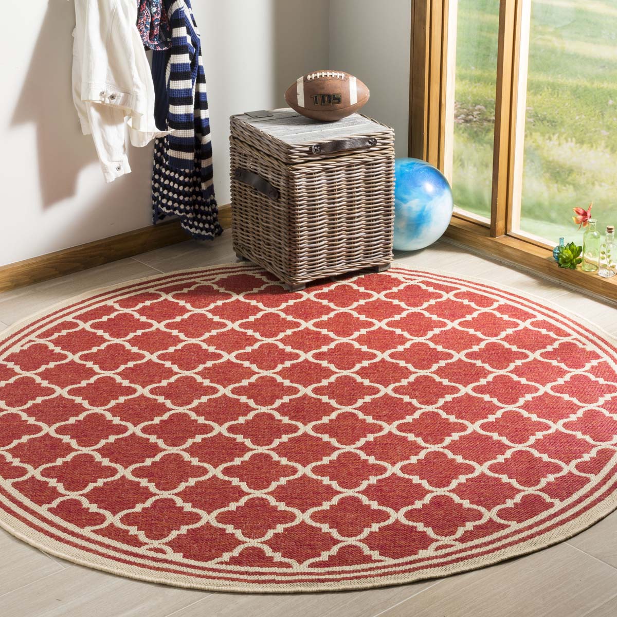 Safavieh Linden 100 121 Rug, LND121 - Red / Creme