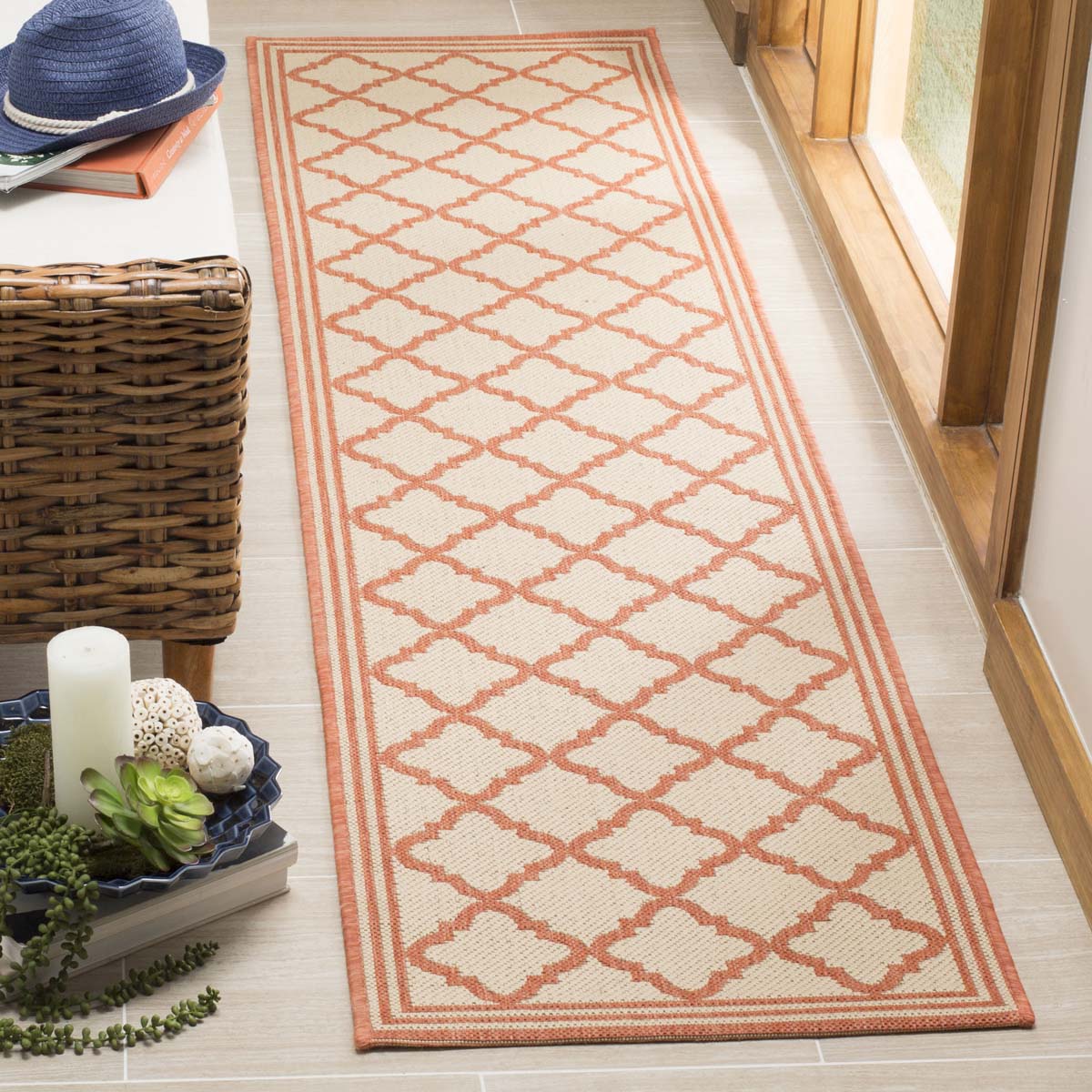 Safavieh Linden 100 121 Rug, LND121 - Cream / Rust
