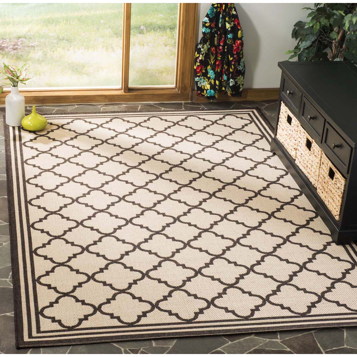 Safavieh Linden 100 121 Rug, LND121 - Creme / Brown