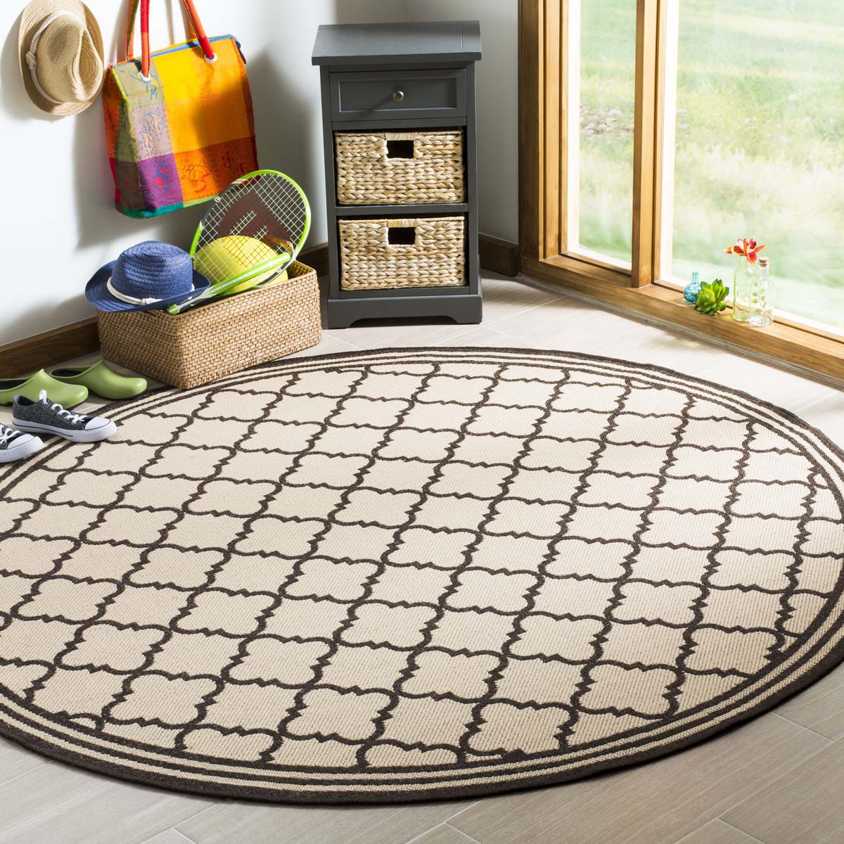 Safavieh Linden 100 121 Rug, LND121 - Creme / Brown