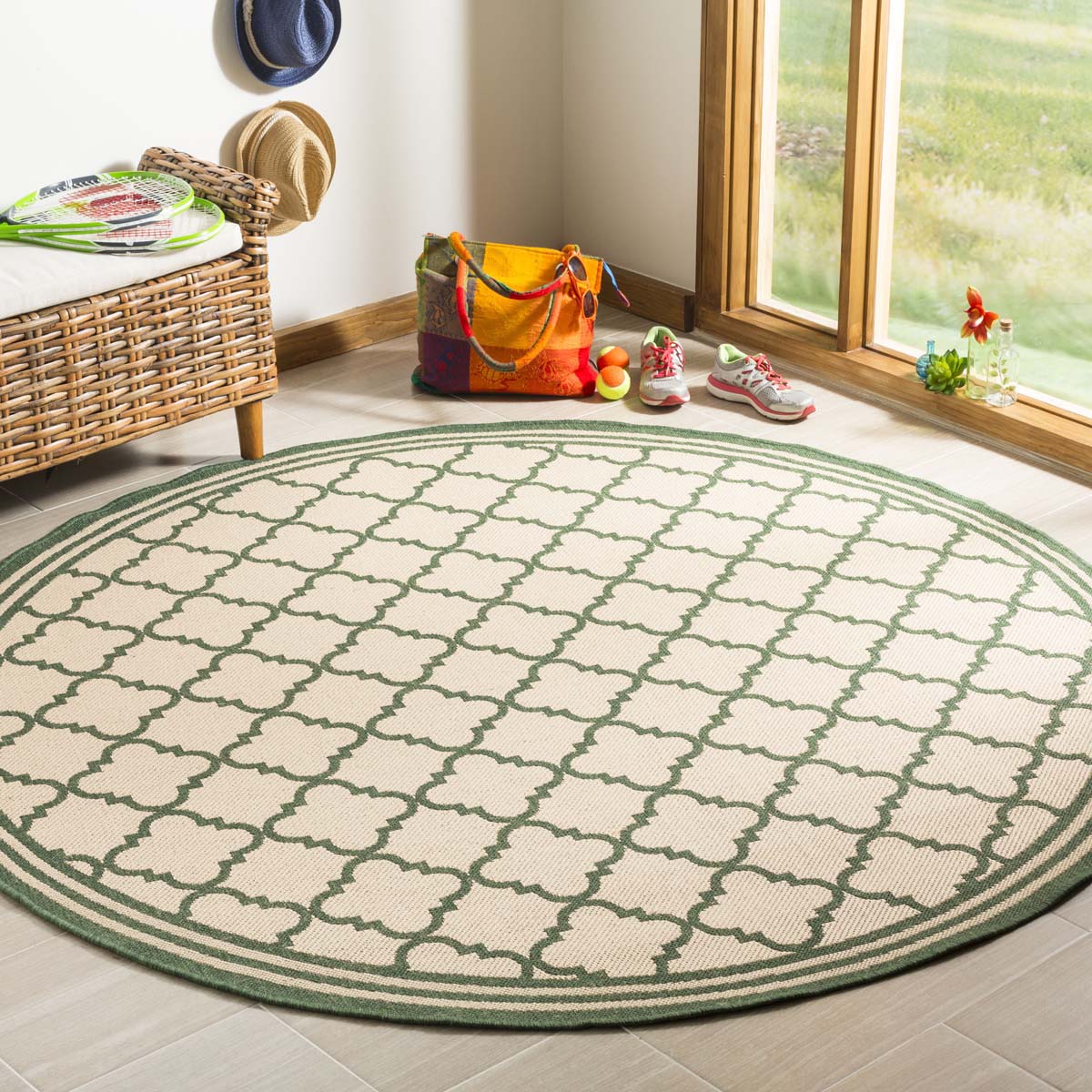 Safavieh Linden 100 121 Rug, LND121 - Cream / Green