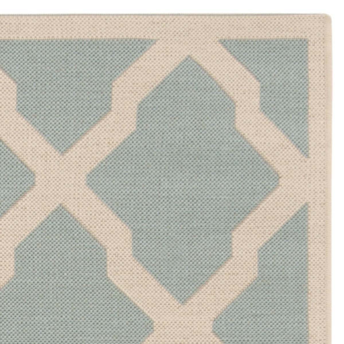 Safavieh Linden 100 122 Rug, LND122 - Aqua / Cream