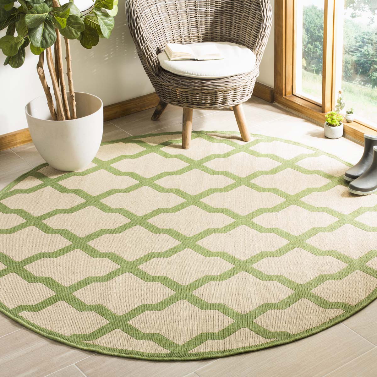 Safavieh Linden 100 122 Rug, LND122 - Cream / Olive
