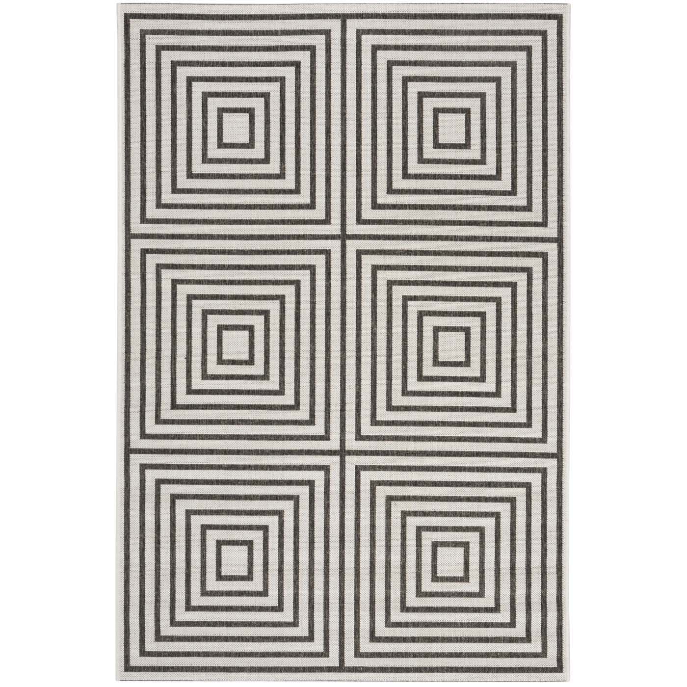 Safavieh Linden 123 Rug, LND123 - Light Grey / Charcoal