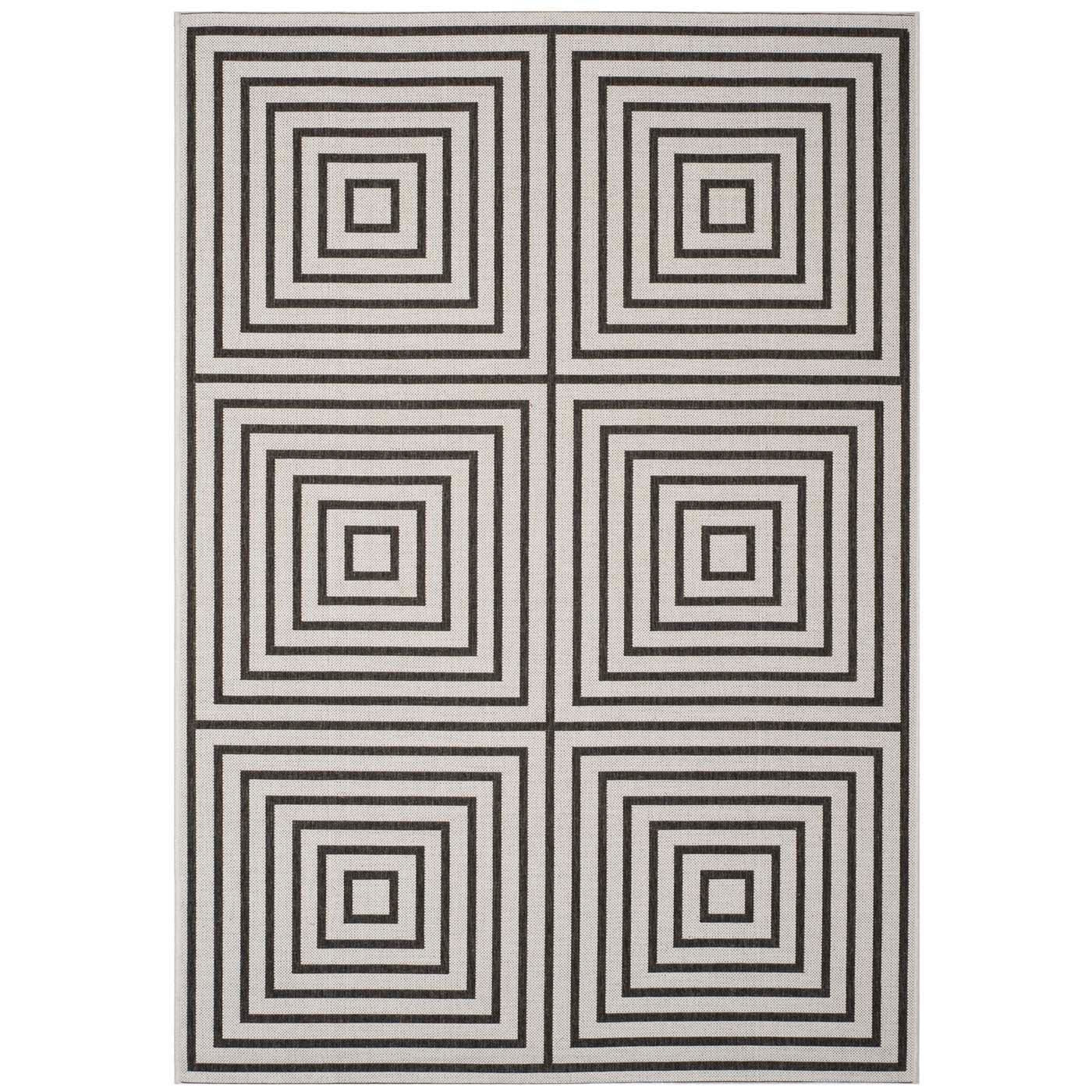 Safavieh Linden 123 Rug, LND123 - Light Grey / Charcoal