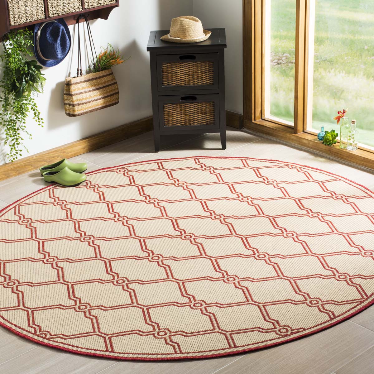 Safavieh Linden 100 124 Rug, LND124 - Red / Creme