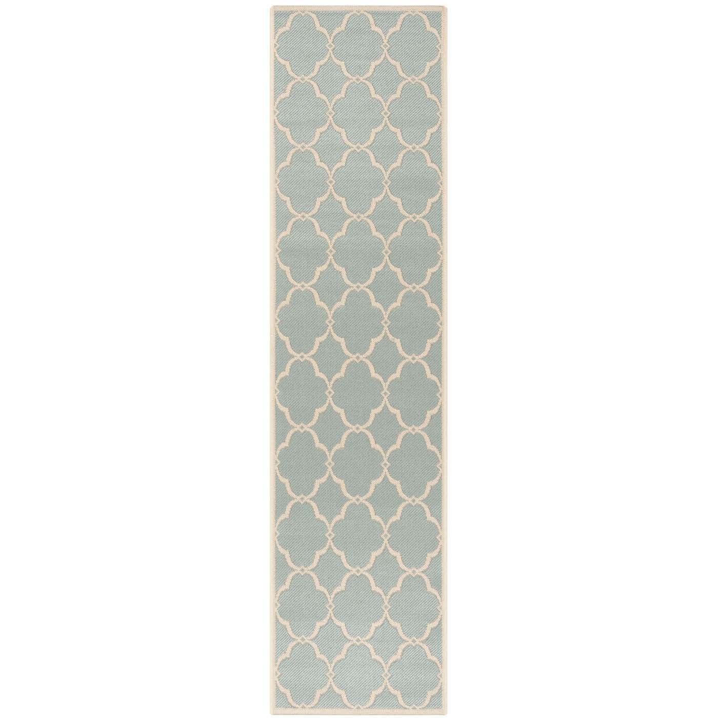 Safavieh Linden 125 Rug, LND125 - Aqua / Cream