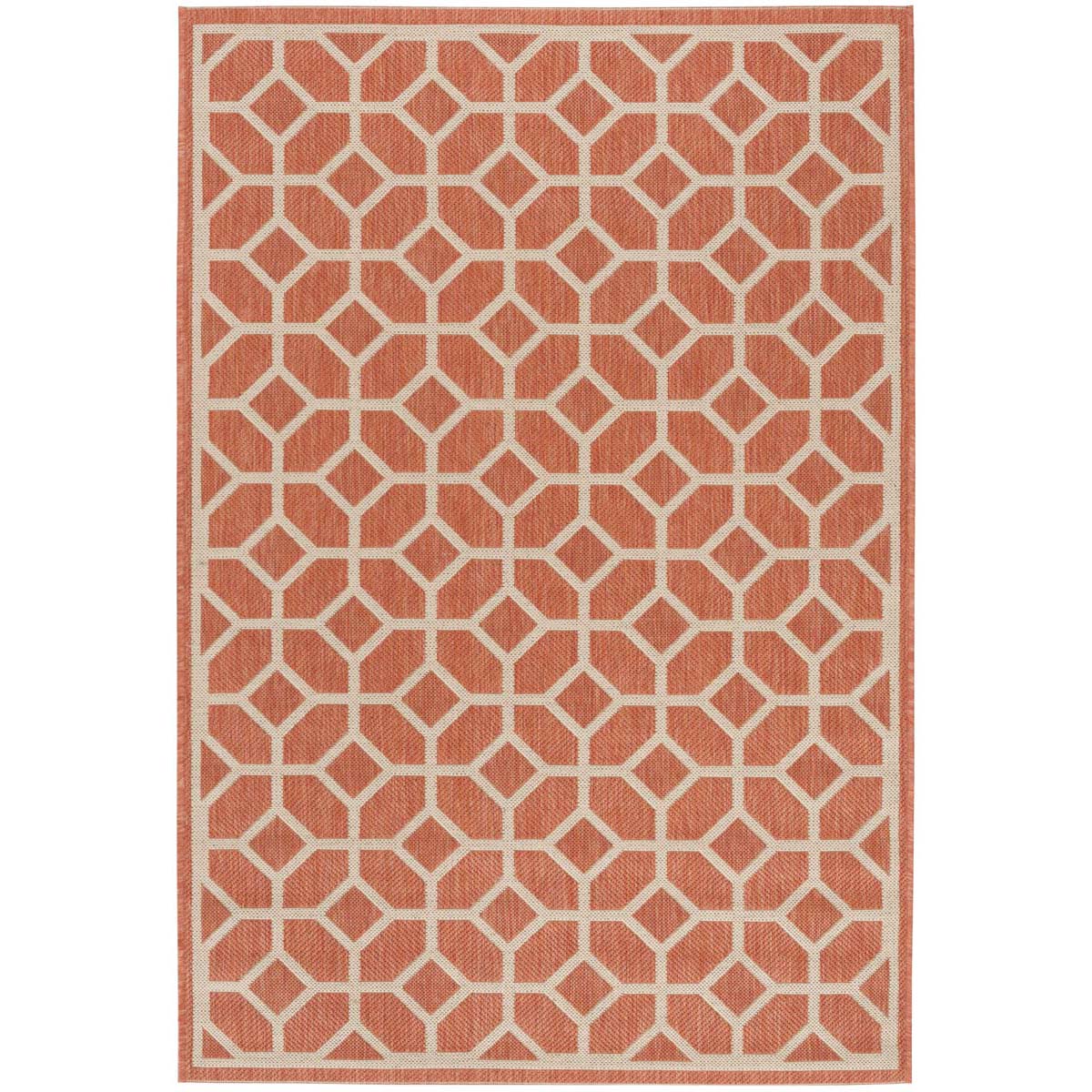 Safavieh Linden 100 127 Rug, LND127 - Rust / Creme