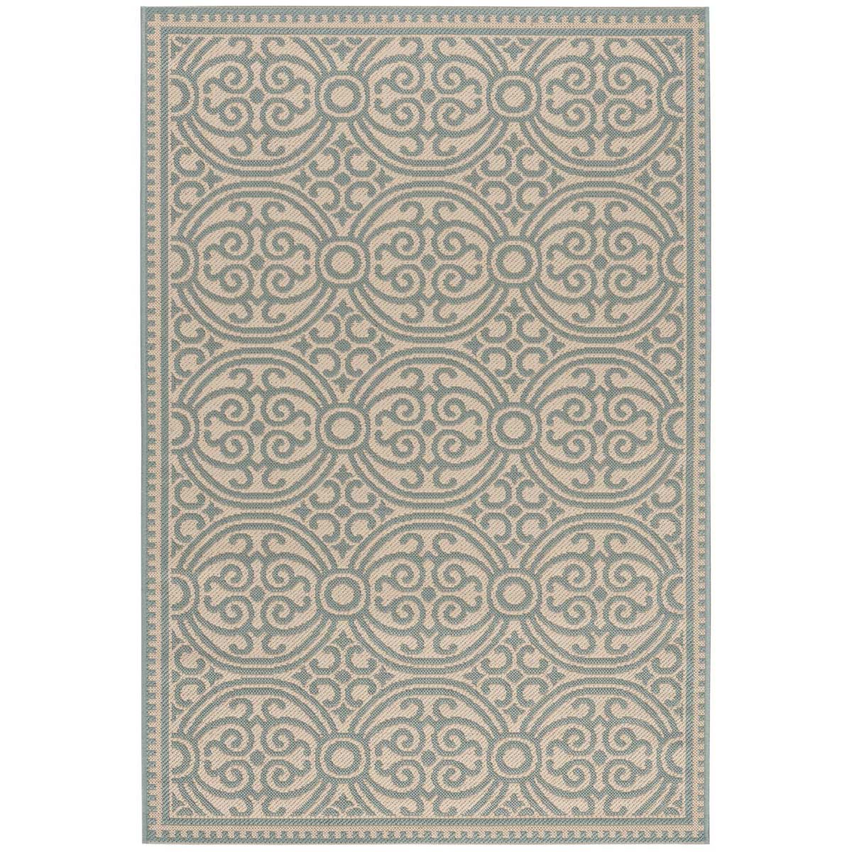 Safavieh Linden 100 134 Rug, LND134 - Aqua / Cream