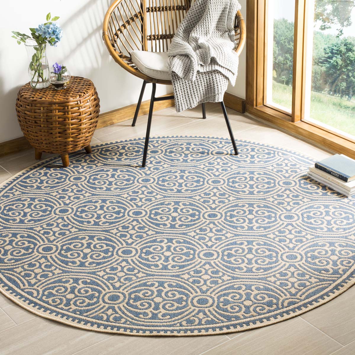 Safavieh Linden 100 134 Rug, LND134 - Cream / Blue