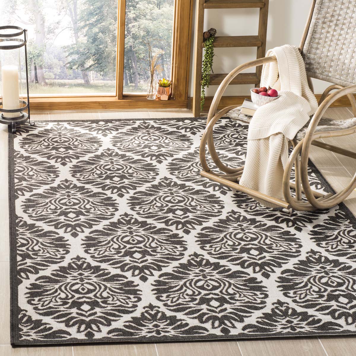 Safavieh Linden 100 135 Rug, LND135 - Light Grey / Charcoal