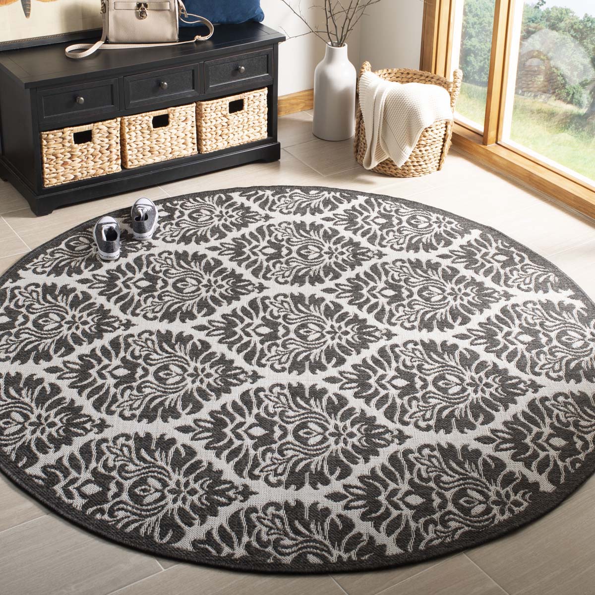 Safavieh Linden 100 135 Rug, LND135 - Light Grey / Charcoal