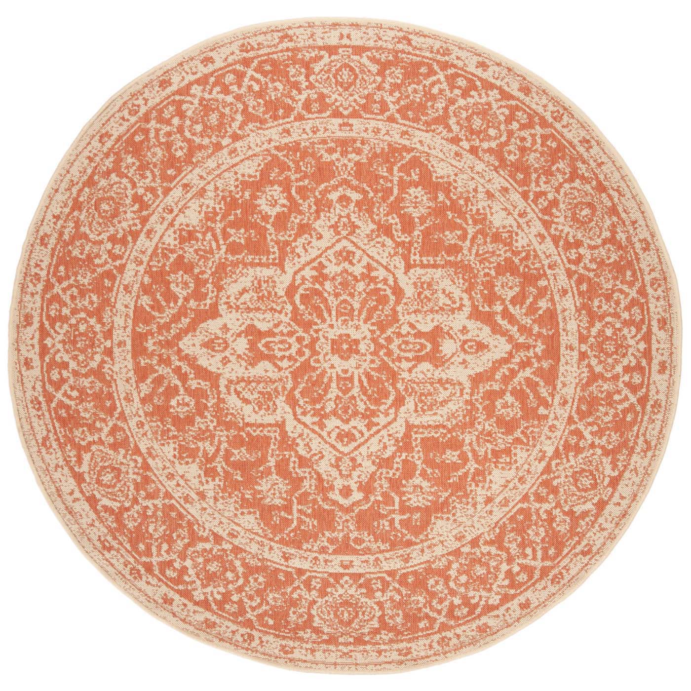 Safavieh Linden 137 Rug, LND137 - Rust / Creme