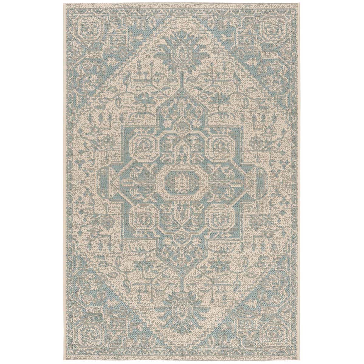 Safavieh Linden 100 138 Rug, LND138 - Aqua / Cream