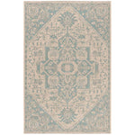 Safavieh Linden 100 138 Rug, LND138 - Aqua / Cream