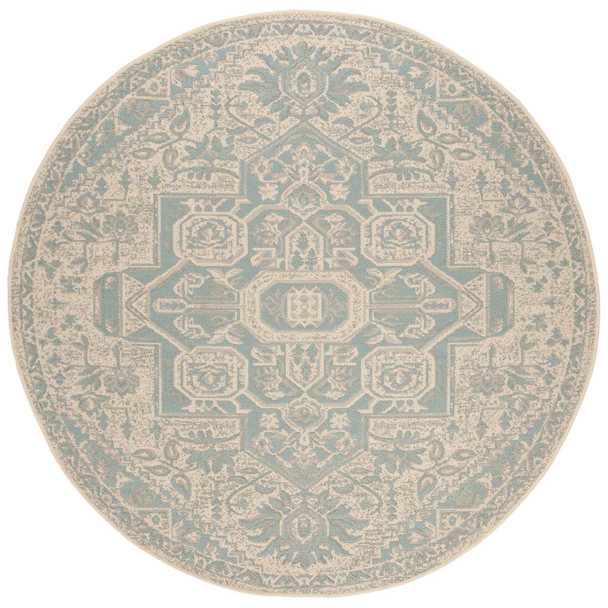 Safavieh Linden 100 138 Rug, LND138 - Aqua / Cream