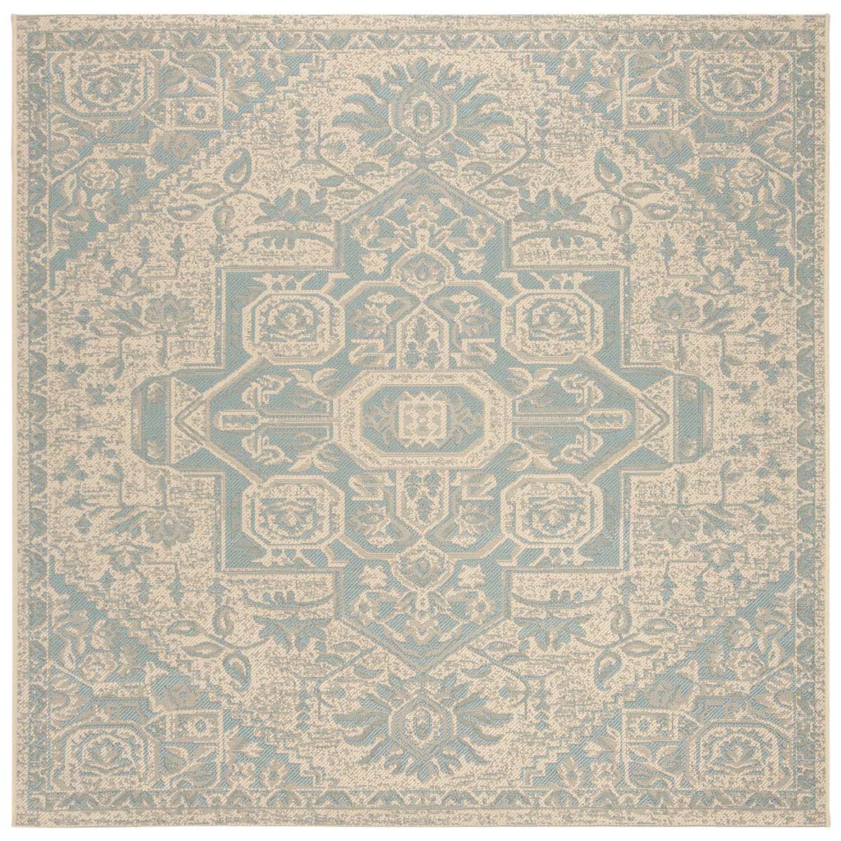 Safavieh Linden 100 138 Rug, LND138 - Aqua / Cream
