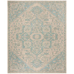 Safavieh Linden 100 138 Rug, LND138 - Aqua / Cream