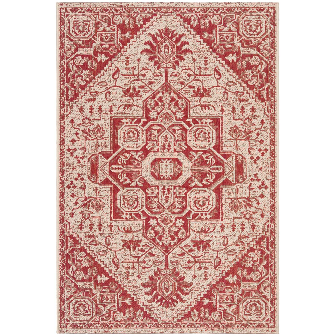 Safavieh Linden 138 Rug, LND138 - Red / Creme