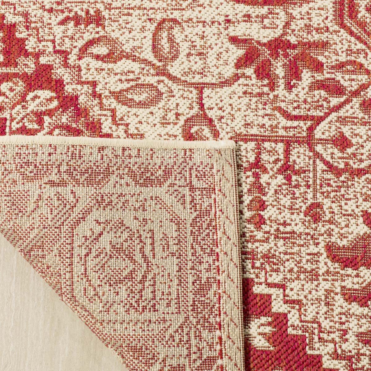 Safavieh Linden 100 138 Rug, LND138 - Red / Creme