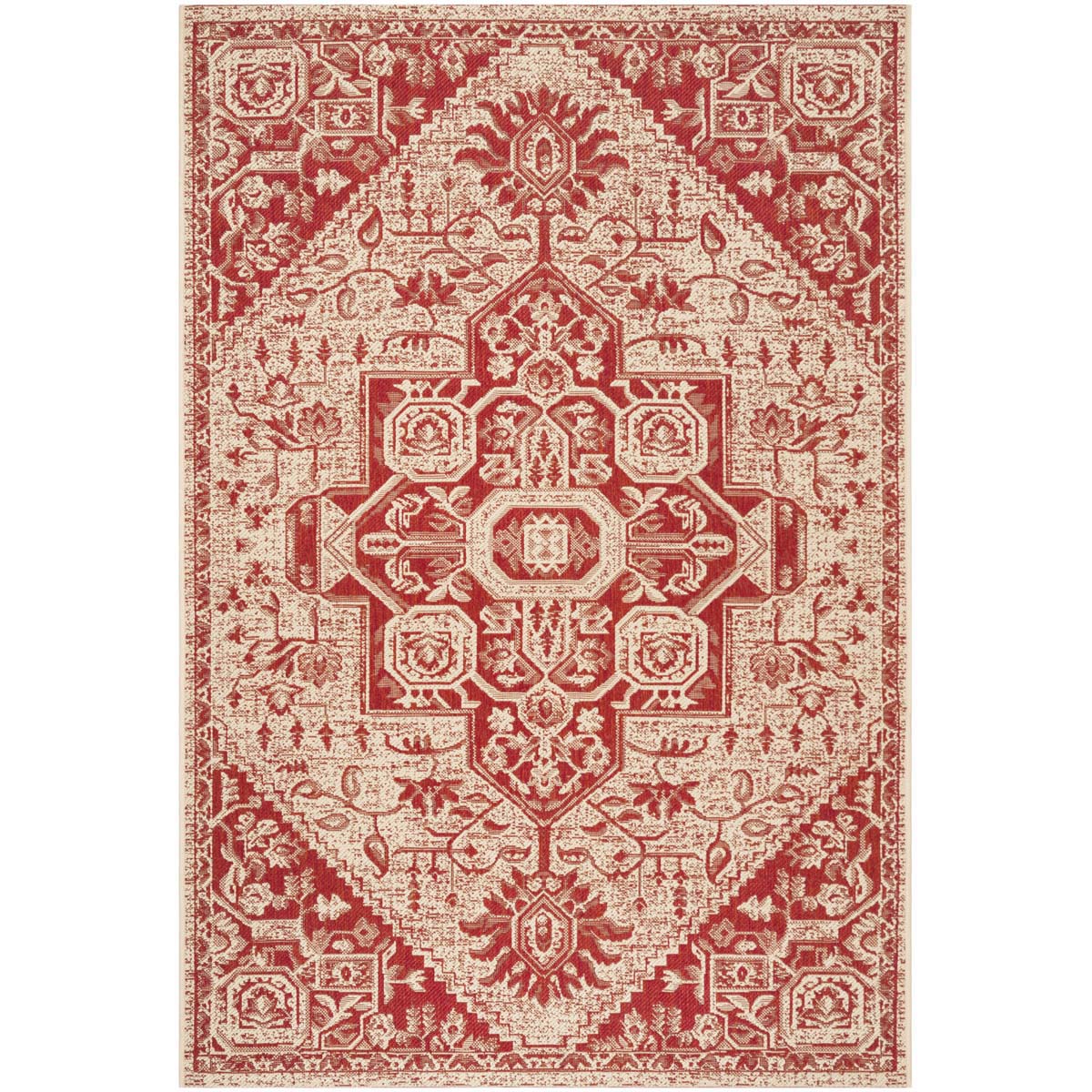 Safavieh Linden 100 138 Rug, LND138 - Red / Creme