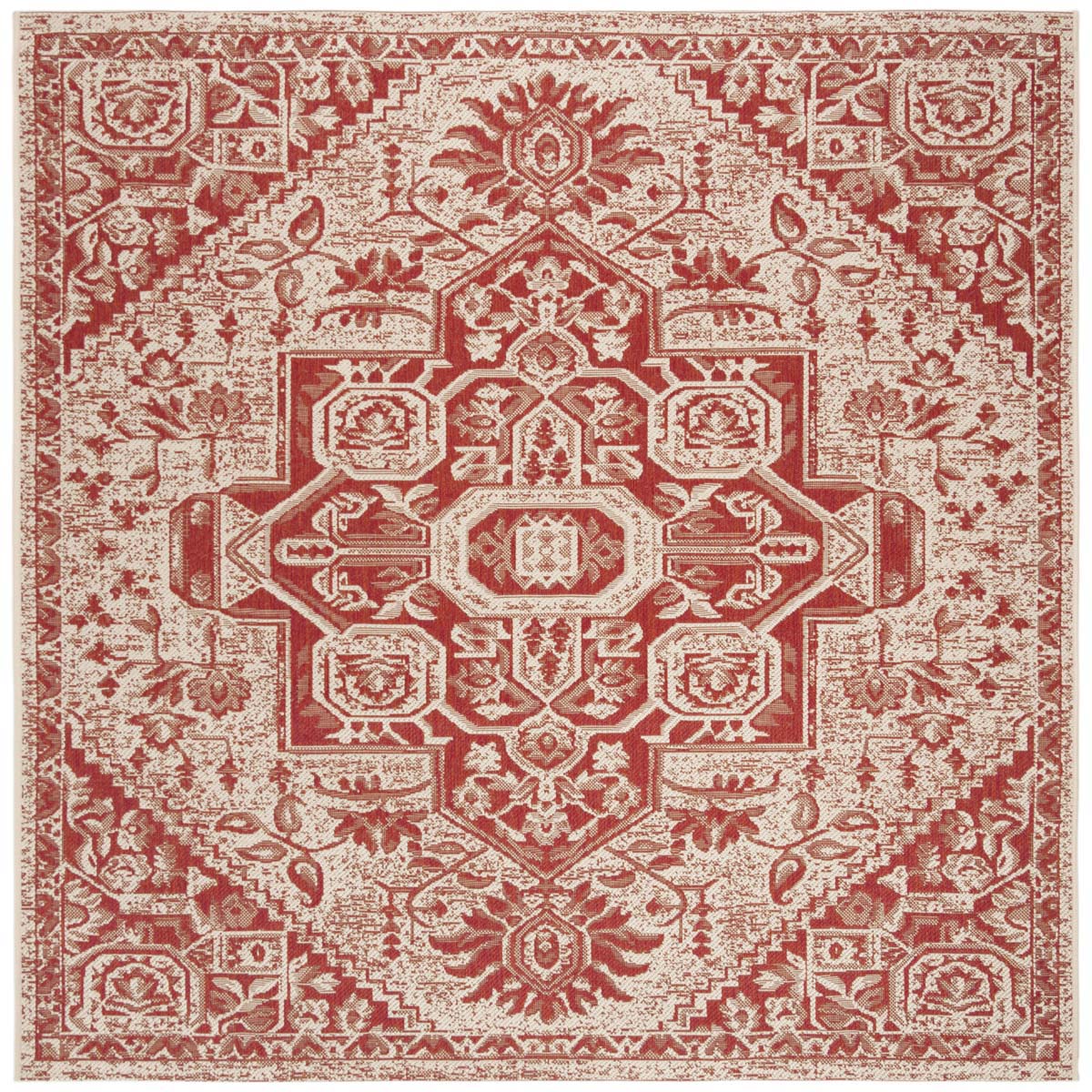 Safavieh Linden 100 138 Rug, LND138 - Red / Creme